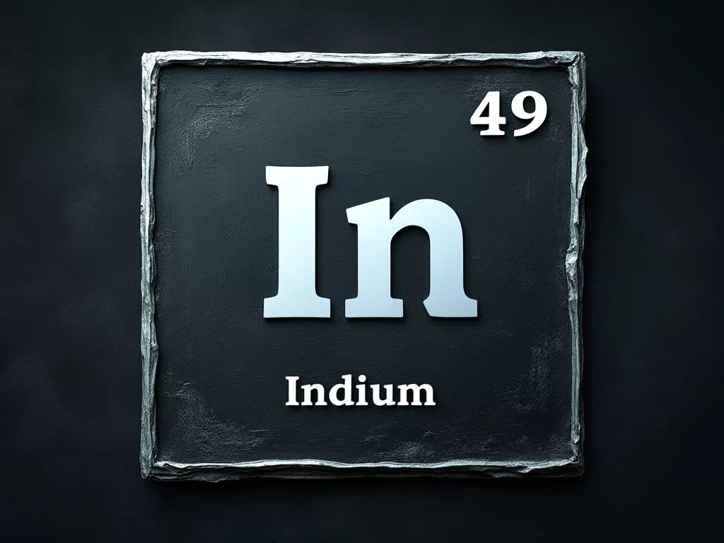 Indium, A Rare Soft Metal